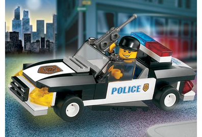 LEGO Set-Squad Car-Town / World City / Police-7030-1-Creative Brick Builders